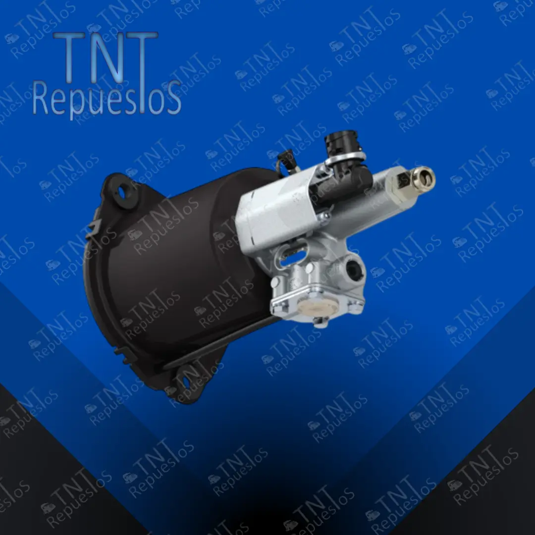 Servo embrague tipo Wabco con tapa plastica, fijación
                    con 2 agujeros. Mercedes Benz. Reemplaza: 970 051 431 0 / 970 051 454 0