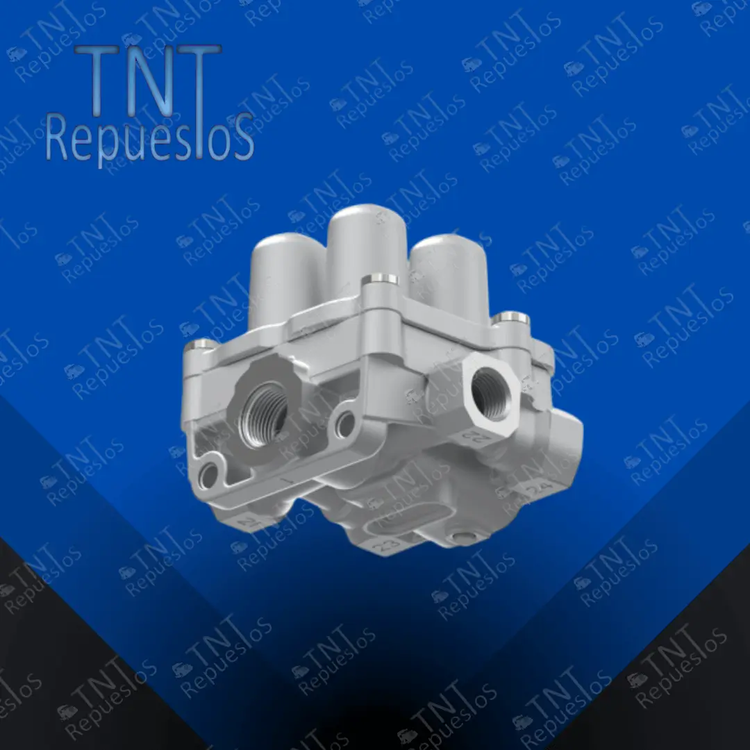 Válvula 4 Circuitos tipo Wabco modelo nuevo. Scania, Iveco. Reemplaza: 9347140280 / 9347141280